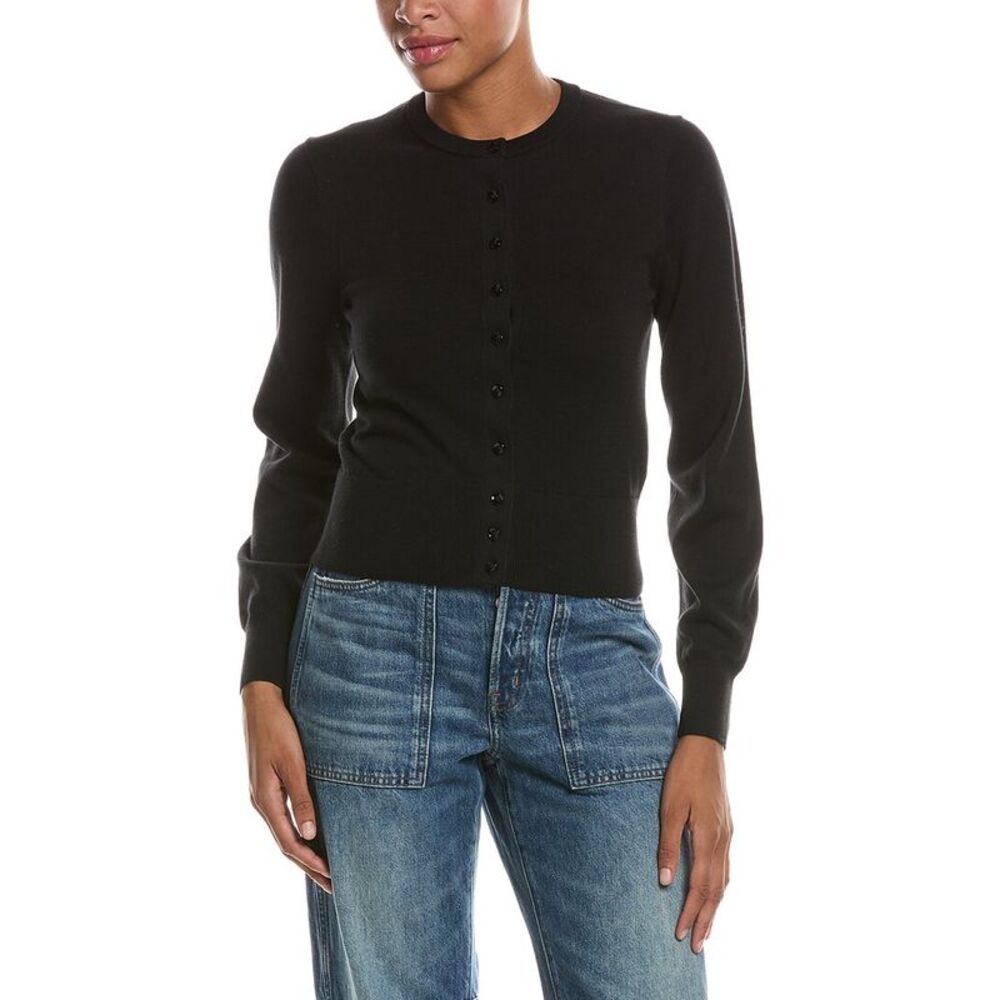Madewell Womens  Button Front Cardigan, Black